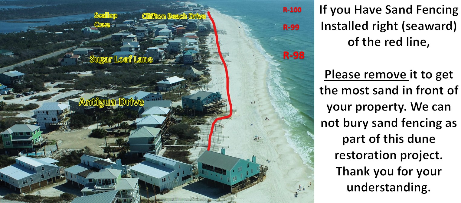 Sand Fencing Removal Guidance | Cape San Blas, St. Joseph Peninsula, Florida, USA